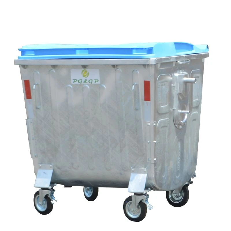 Paperera de metall galvanitzat 1100L